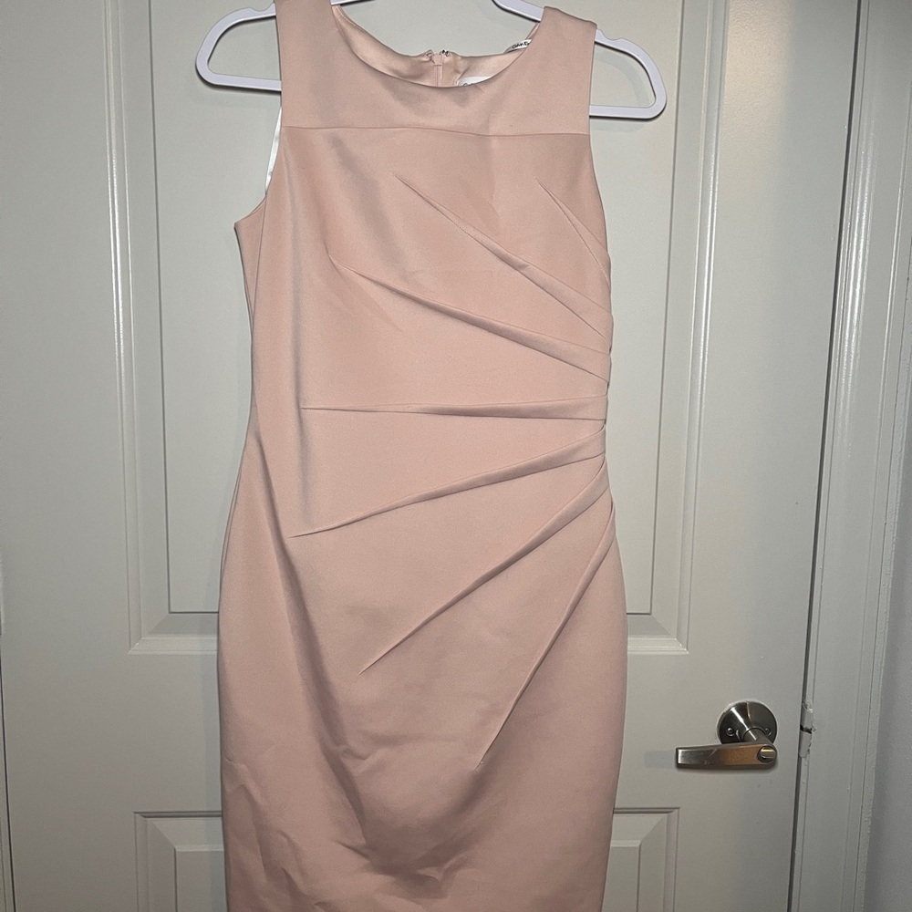 Calvin Klein Blush Pink Midi Dress
